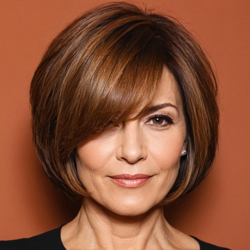 Stufig fransig Bob Frisuren gestuft ab 50: Stilvolle Haarschnitte für reife Frauen