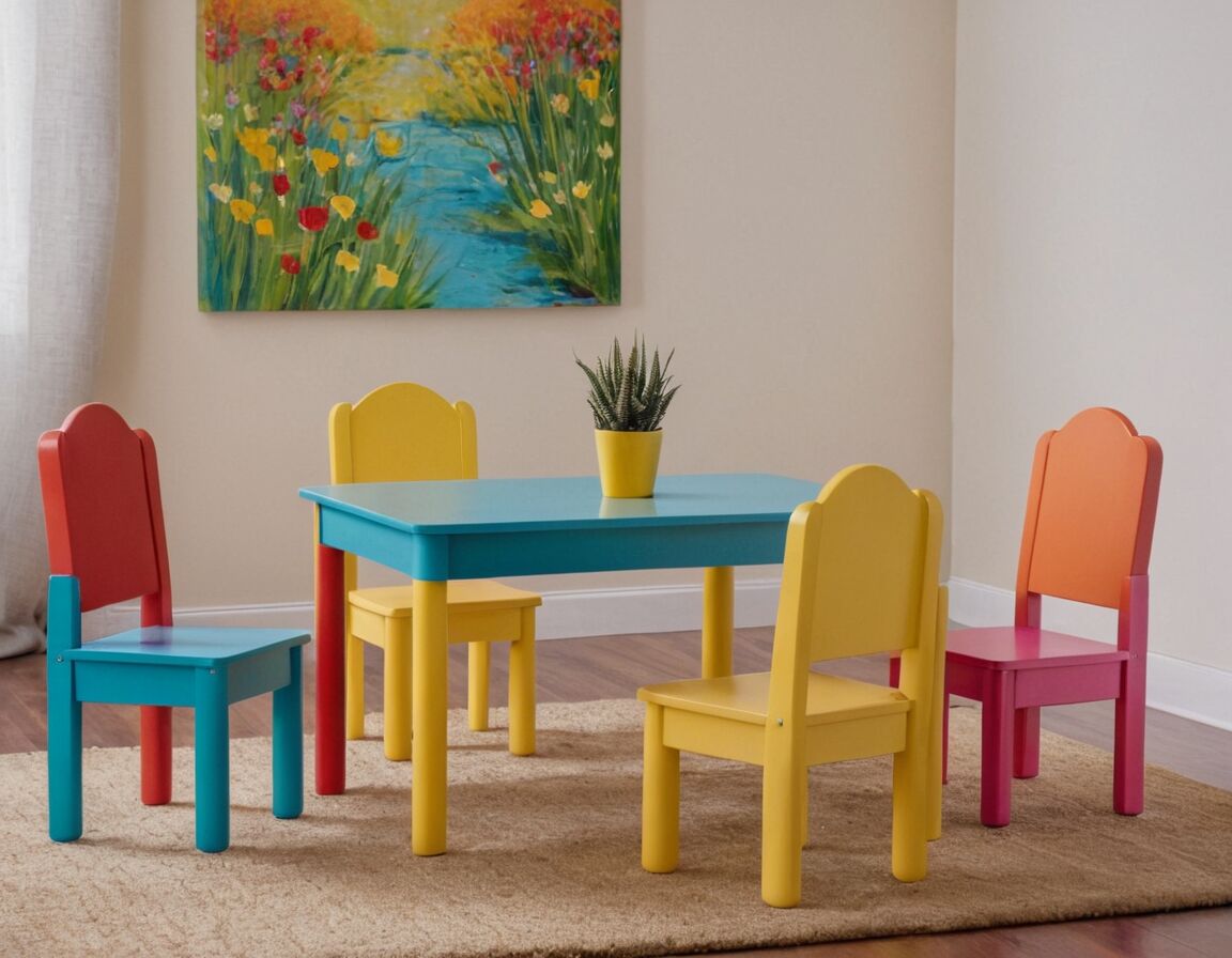 Rutschfeste Füße für sicheren Stand wählen - Der perfekte Kinder Tisch und Stühle: Tipps für die Auswahl und Gestaltung des Spielbereichs