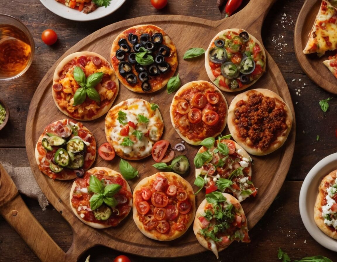 Würzige Mini-Pizzen selber machen - Unkompliziertes Essen für Gäste vorbereiten: 10 einfache Rezepte für jeden Anlass