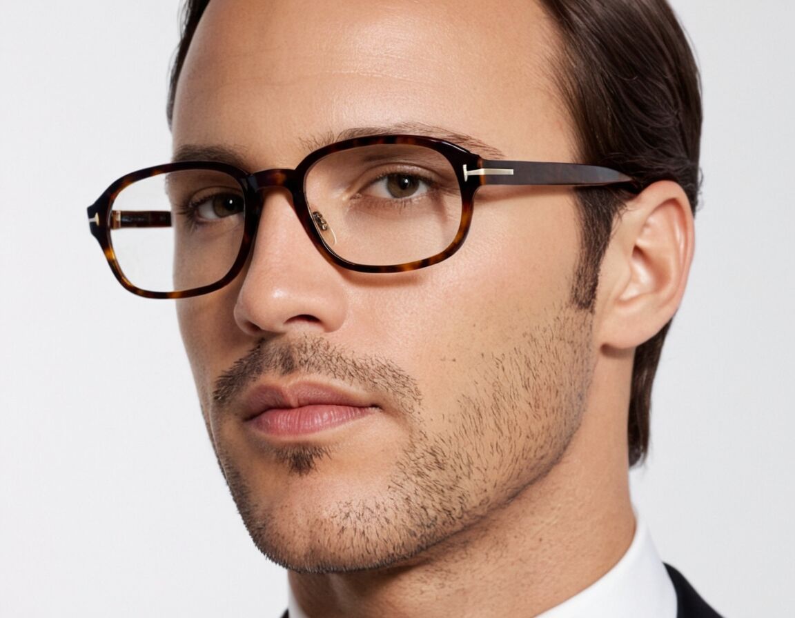 Exklusive Details für einen außergewöhnlichen Look - Elegante Tom Ford Brille für Herren: Stil und Qualität vereint