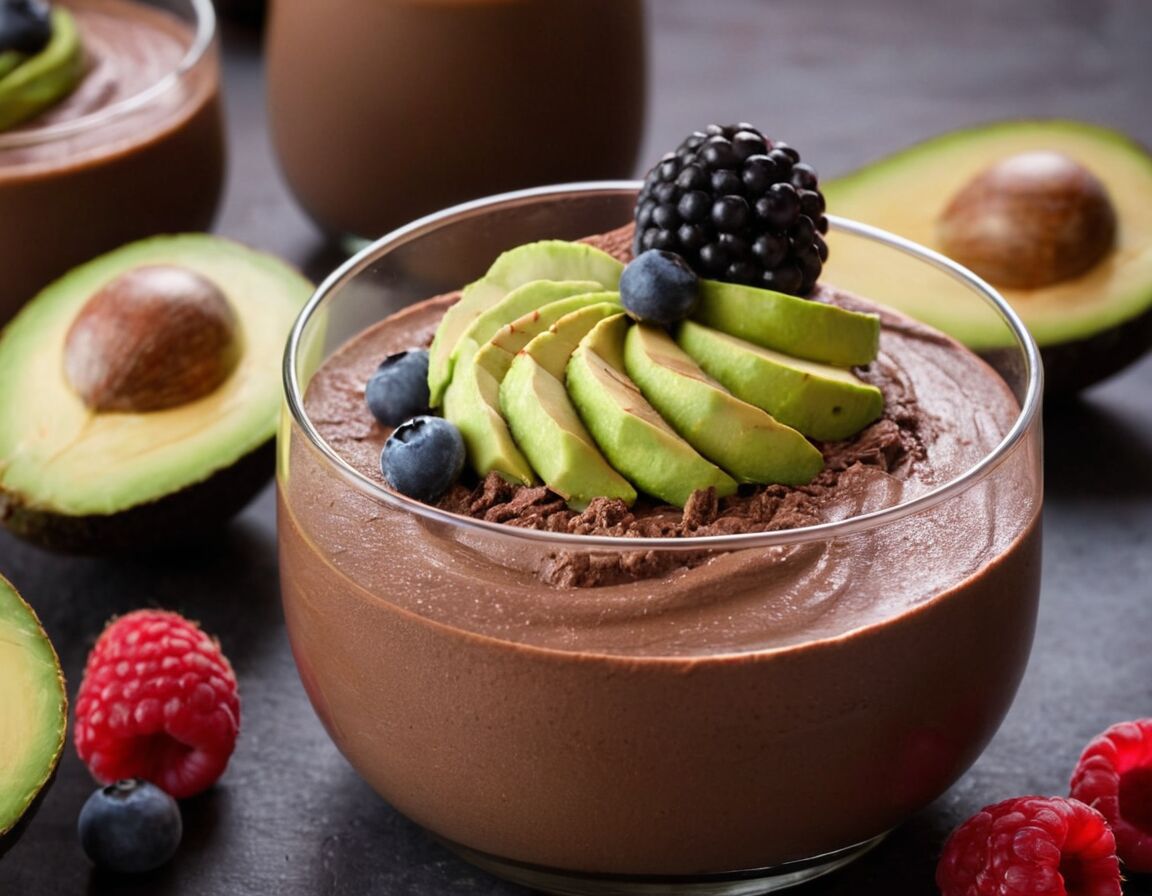Schokolade unter die Avocadocreme heben - Vegane Mousse au Chocolat: Ein himmlisches Rezept für Schokoladenliebhaber