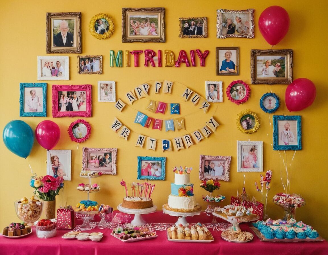 Fotowand mit witzigen Erinnerungen gestalten - Lustige Ideen für den 50. Geburtstag eines Mannes: So wird die Feier unvergesslich!